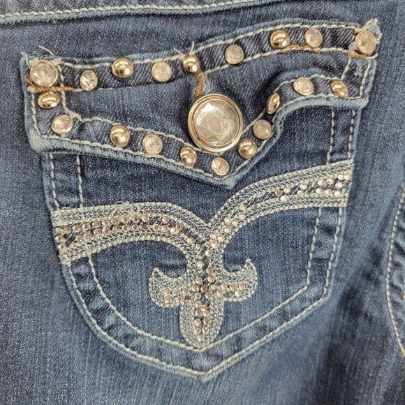 MISS Chic Denim Boot Cut Back Pocket embellishments - Picture 4 of 13
